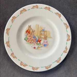 Royal Doulton Bunnykins Collection English Fine Bone China Plate 8” Discontinued